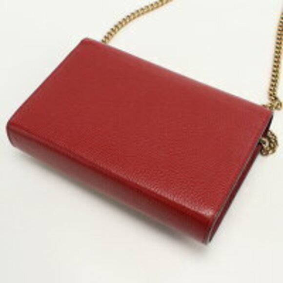 Gucci GG Marmont Chain Wallet Red - Picture 2 of 5